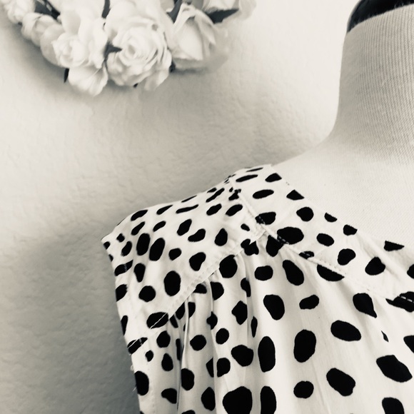 Liz Claiborne Animal Print Black & White Blouse - Picture 4 of 7